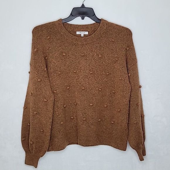 Madewell Sweaters - Madewell Brockton Bobble Sweater Rust Brown Size Small